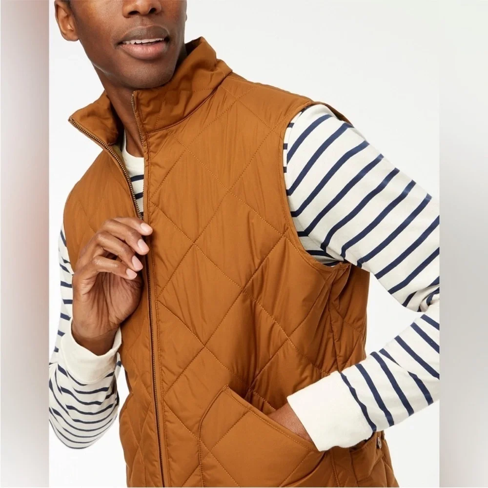 NWOT j crew glazed pecan brown  walker vest